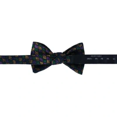 Trafalgar Carnival Diamond Multi-colored Novelty Silk Bow Tie