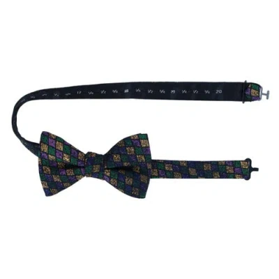 Trafalgar Carnival Diamond Multi-colored Novelty Silk Bow Tie