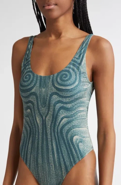 Jean Paul Gaultier Spiral One-piece Swimsuit