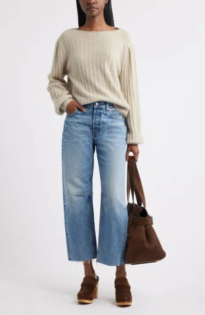 Treasure & Bond Alpaca & Wool Blend Rib Sweater In Neutral
