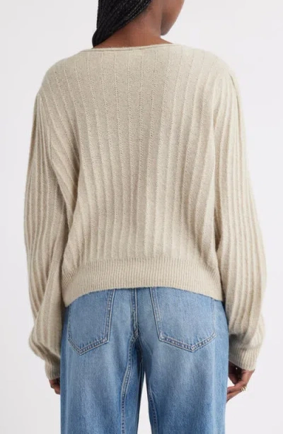 Treasure & Bond Alpaca & Wool Blend Rib Sweater In Neutral
