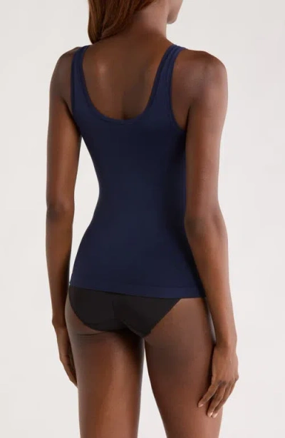 Nordstrom Seamless Layering Tank In Blue