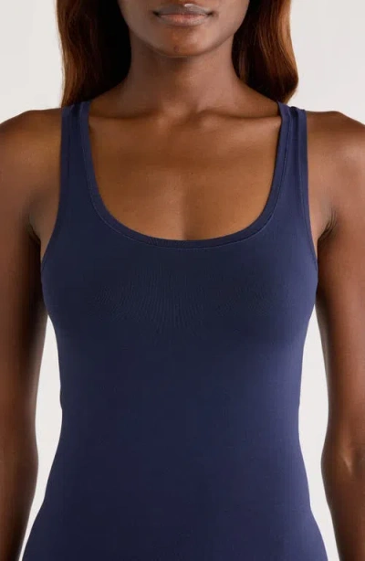 Nordstrom Seamless Layering Tank In Blue