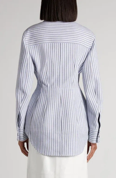 Bottega Veneta Stripe Cotton Blend Jacket