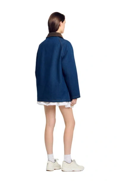 Sandro Denim Workwear Jacket