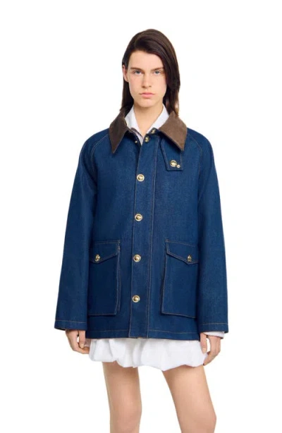 Sandro Denim Workwear Jacket