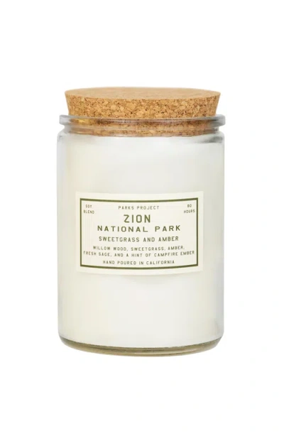 Parks Project Zion Sweetgrass And Amber Candle In Multi