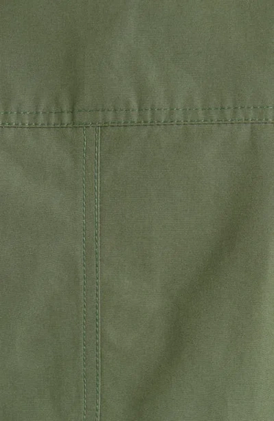 Alexander Mcqueen Mcqueen Day Button Front Cotton Poplin Minidress In Green