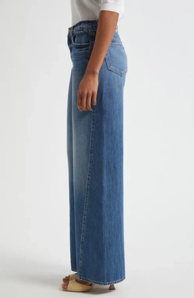 L Agence Beau Wide-leg Jeans In Blue