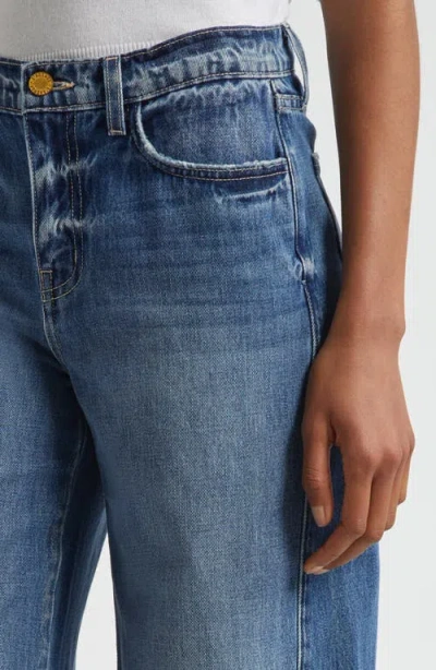 L Agence Beau Wide-leg Jeans In Blue