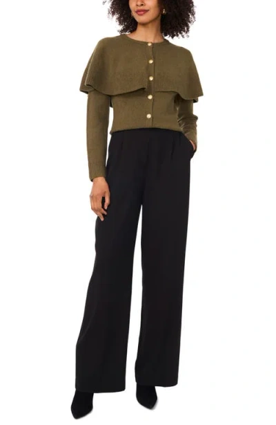 Vince Camuto Cape Detail Cardigan In Green