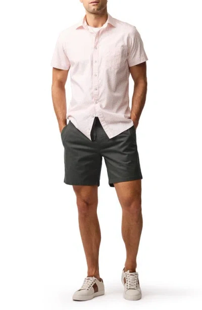 Rodd & Gunn Amberely Beach Floral Short Sleeve Button-up Shirt In Pink