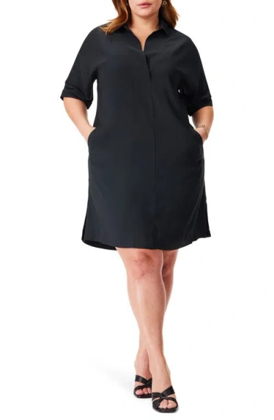 Nic + Zoe Polished Shirtdress In Black