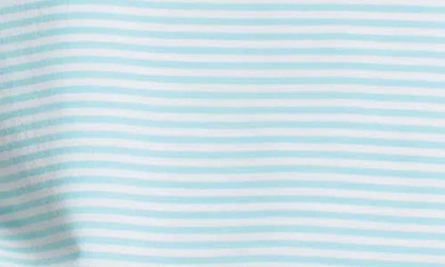 Jones New York Elbow Ruffle Sleeve Top In Blue