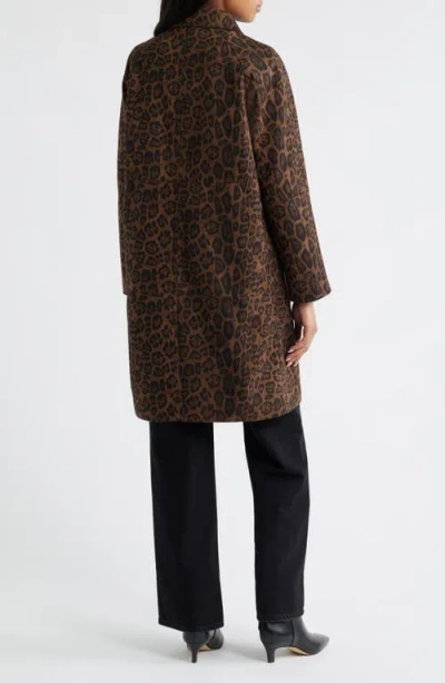 Bcbg Paneled Faux Suede Coat In Brown