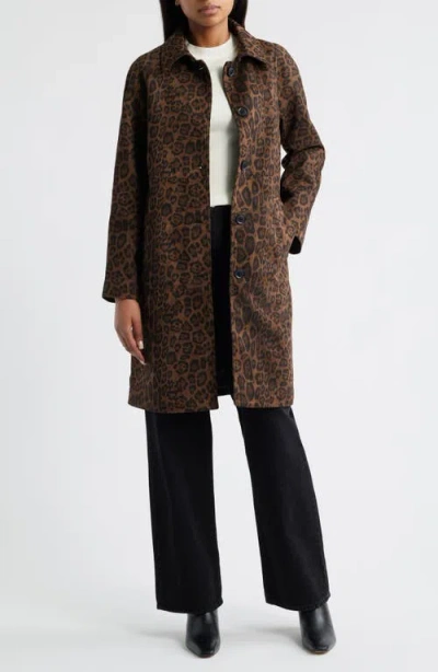 Bcbg Paneled Faux Suede Coat In Brown