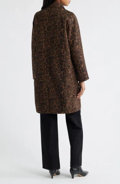 Bcbg Paneled Faux Suede Coat In Brown