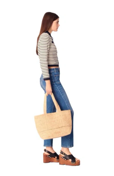 Maje Cropped Rib Knit Cardigan