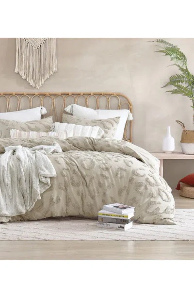 Peri Home Chenille Leopard Duvet Cover & Sham Set In Neutral