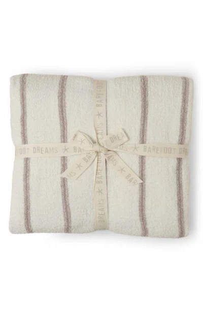 Barefoot Dreams Cozychic™ Pinstripe Bed Blanket In Neutral
