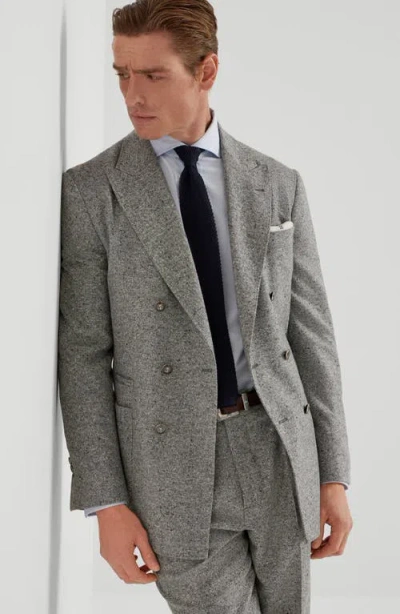 Brunello Cucinelli Spread Collar Shirt In Blue