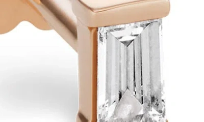 Maria Tash Diamond Baguette Single Threaded Stud Earring