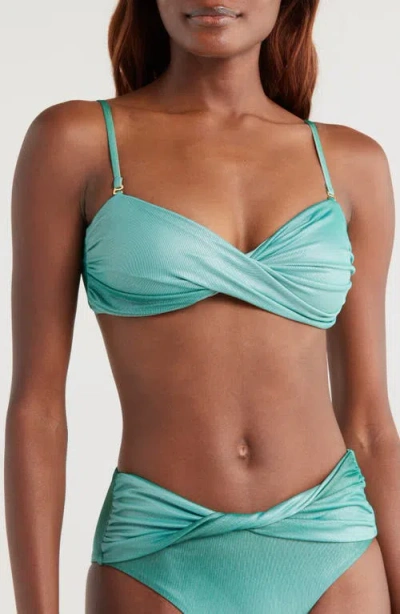 Boamar Kai Twist Bikini Top In Green