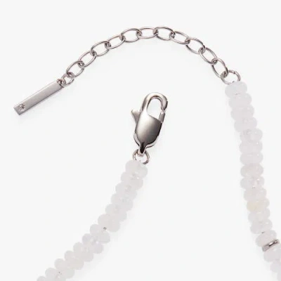 Alex And Ani Clear Quartz Semi-precious Beaded Anklet