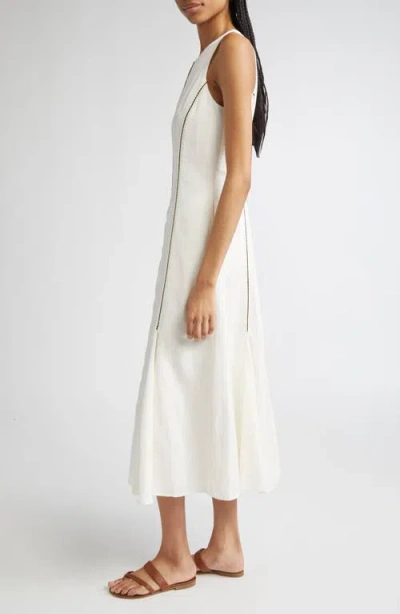Reiss Inaya Contrast Stitch Sleeveless Maxi Dress