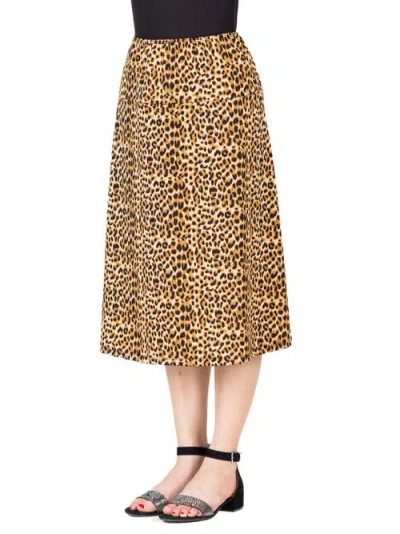 24sevenkid Comfortable Elastic Waistline Knee Length Skirt