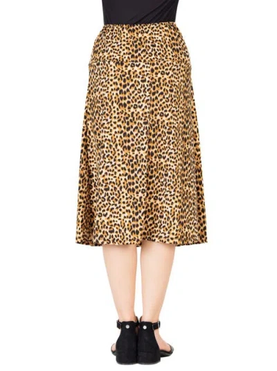 24sevenkid Comfortable Elastic Waistline Knee Length Skirt