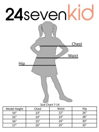 24sevenkid Comfortable Elastic Waistline Knee Length Skirt