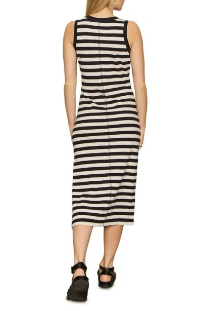 Sanctuary Stripe Sleeveless Tiered Organic Cotton Blend Maxi Dress In Multi