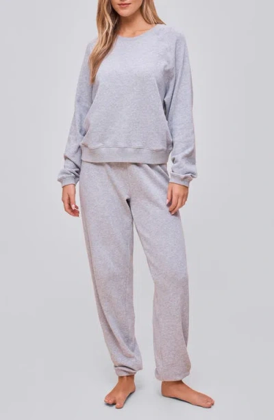 Papinelle Most Wanted Long Sleeve Cotton Blend Sweatshirt In Blue