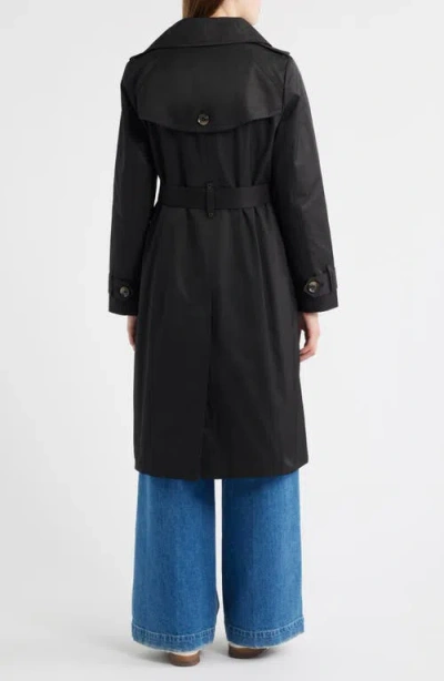 London Fog Double Breasted Trench Raincoat