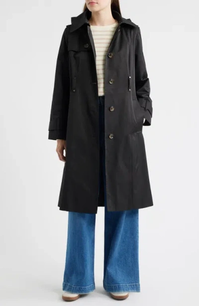 London Fog Double Breasted Trench Raincoat
