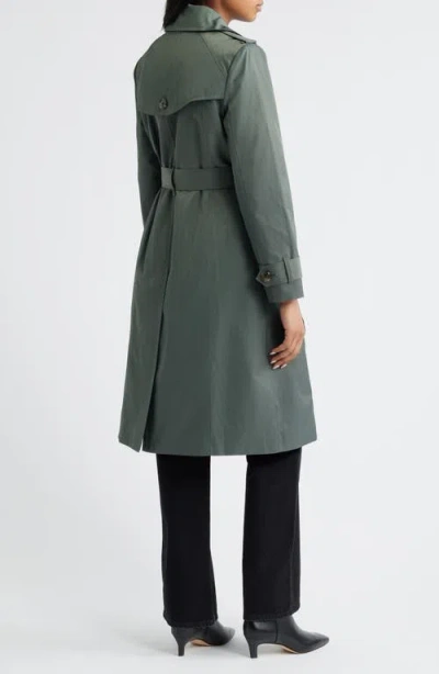 London Fog Double Breasted Trench Raincoat