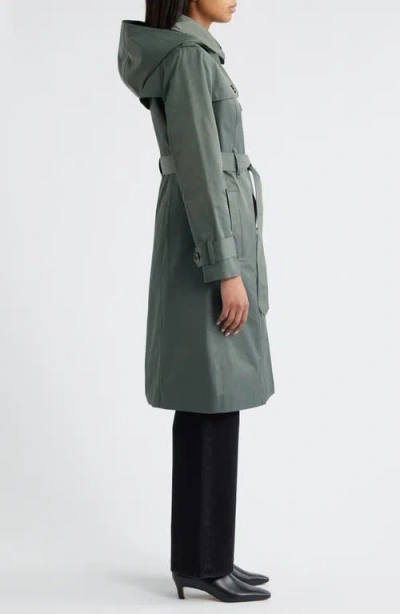 London Fog Double Breasted Trench Raincoat