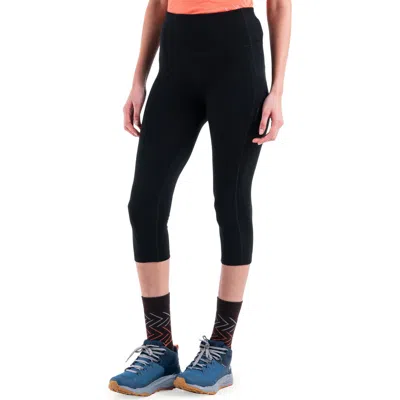 Icebreaker Merino 260 Fastray Three-quarter Tights In Black