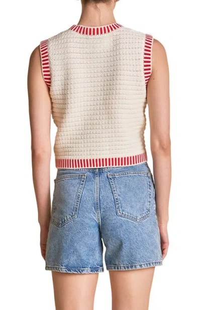 Endless Rose Ribbed Border Sweater Tank
