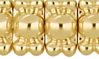 Bony Levy 14k Gold Beaded Links Bangle Bracelet