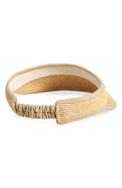 Lack Of Color Raffia Visor