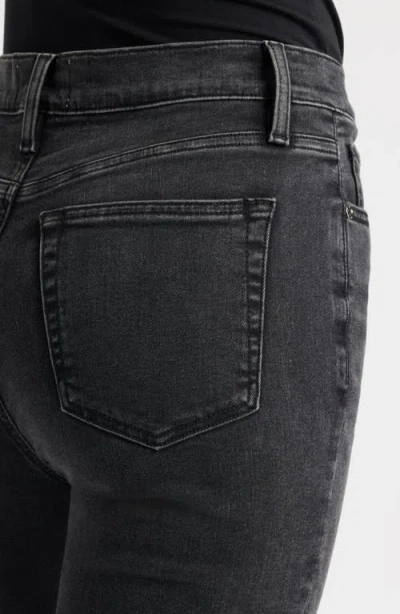 Frame Le Sleek High Waist Ankle Straight Leg Jeans In Black