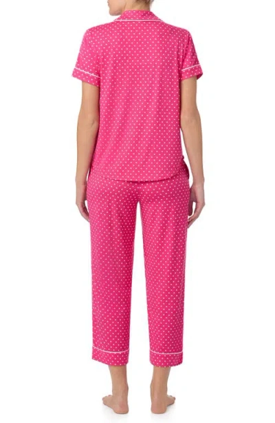 Kate Spade New York Print Crop Pajamas In Pink