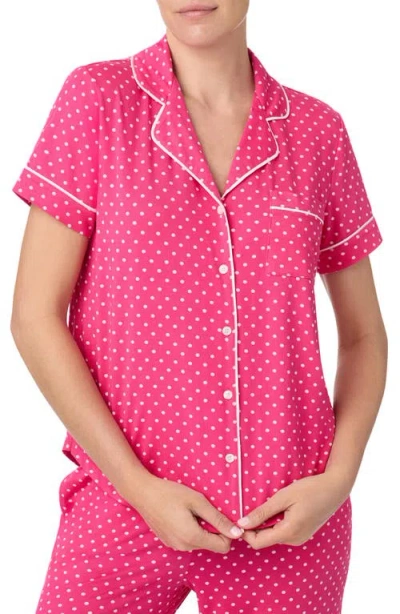 Kate Spade New York Print Crop Pajamas In Pink