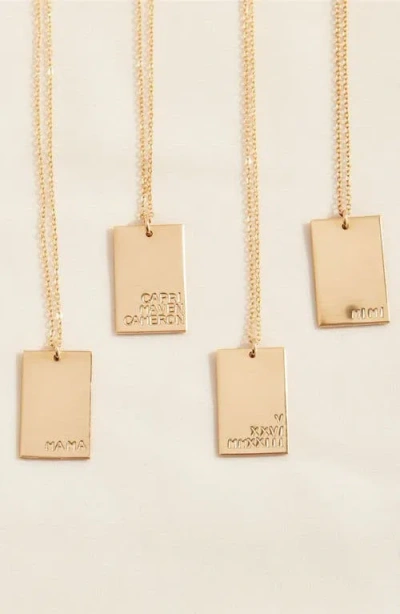 Set & Stones Goldie Engravable Pendant Necklace