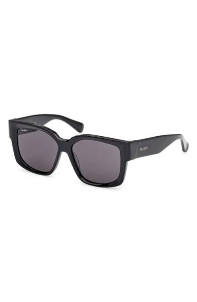 Max Mara Glimpse 54mm Round Sunglasses