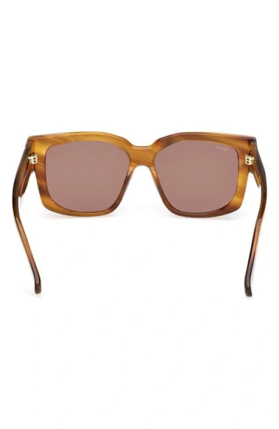 Max Mara Glimpse 54mm Round Sunglasses