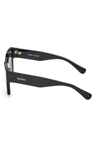 Max Mara Glimpse 54mm Round Sunglasses