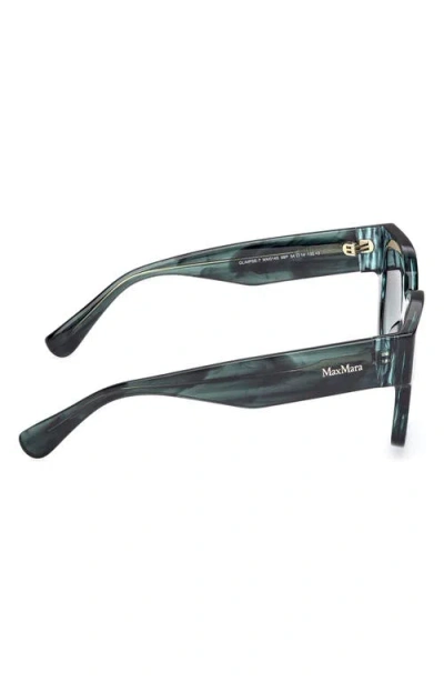 Max Mara Glimpse 54mm Round Sunglasses